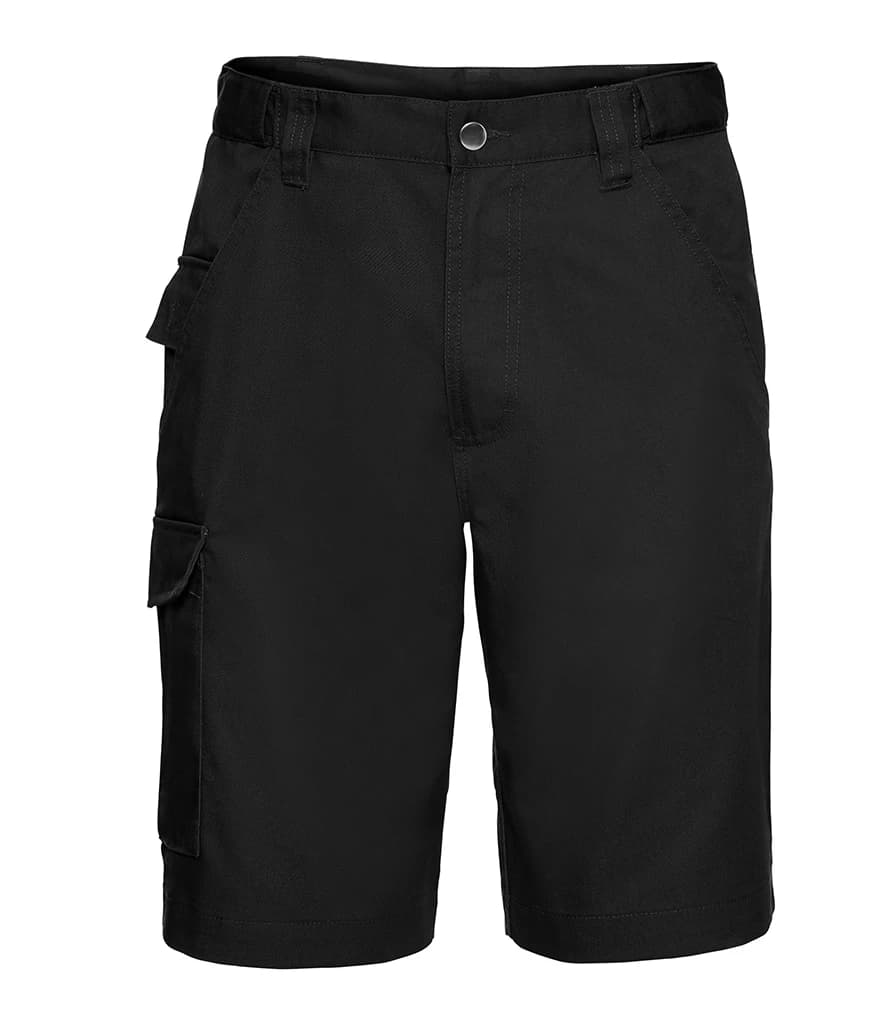 Russell Athletic Workwear Poly/Cotton Shorts — front