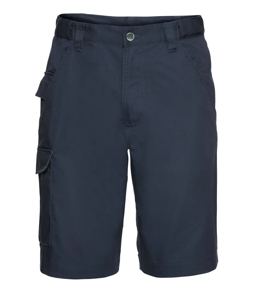Russell Athletic Workwear Poly/Cotton Shorts — front