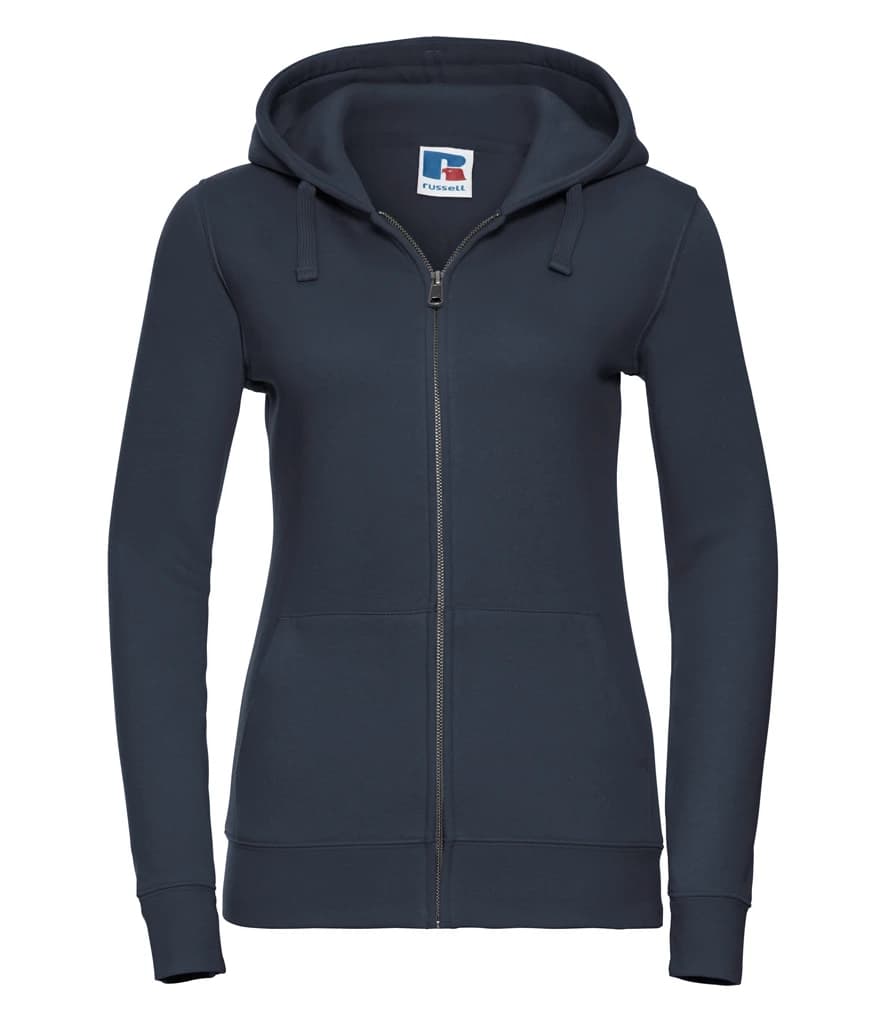 Russell Athletic Ladies Authentic Zip Hooded Sweatshirt — front