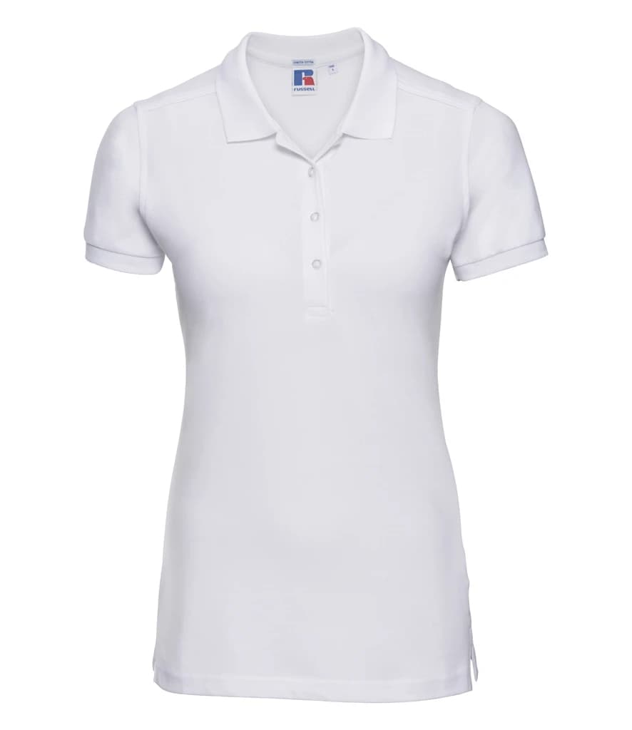 Russell Athletic Ladies Stretch Piqué Polo Shirt — front
