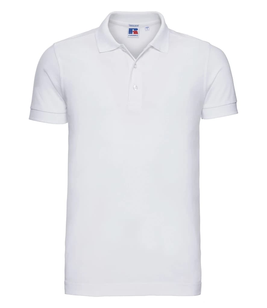 Russell Athletic Stretch Piqué Polo Shirt — front