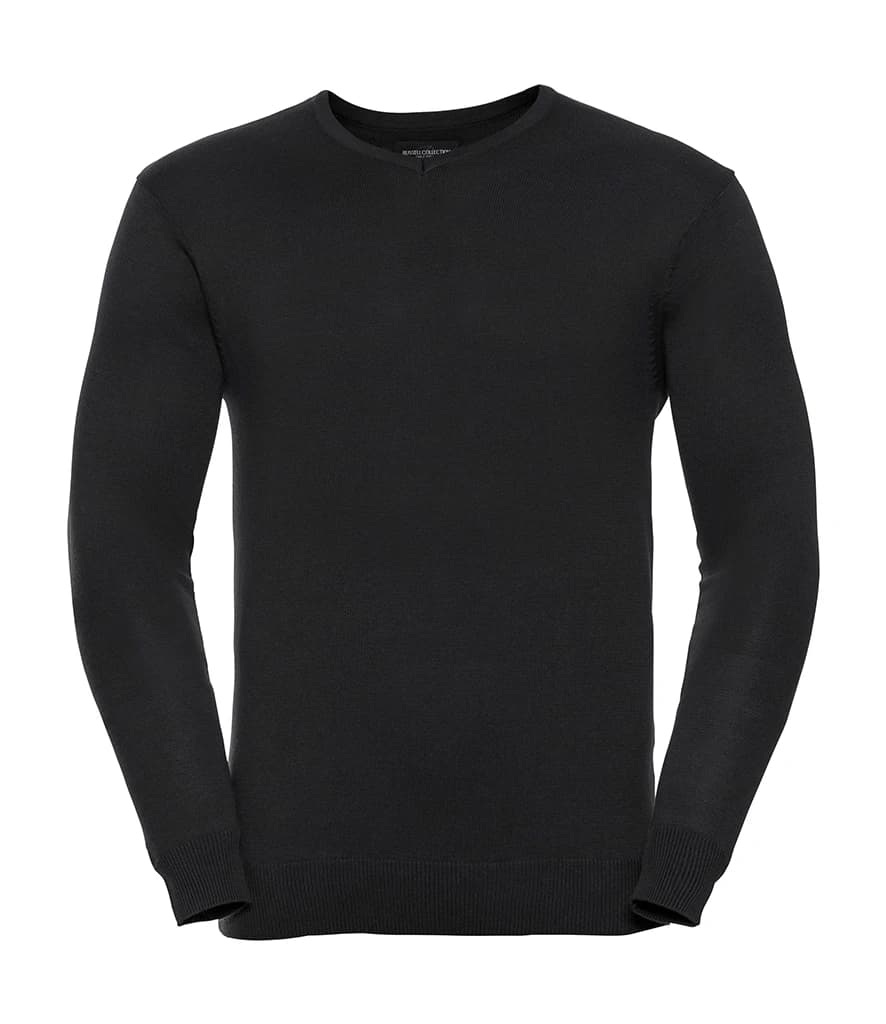 Russell Athletic Collection Cotton Acrylic V Neck Sweater — front