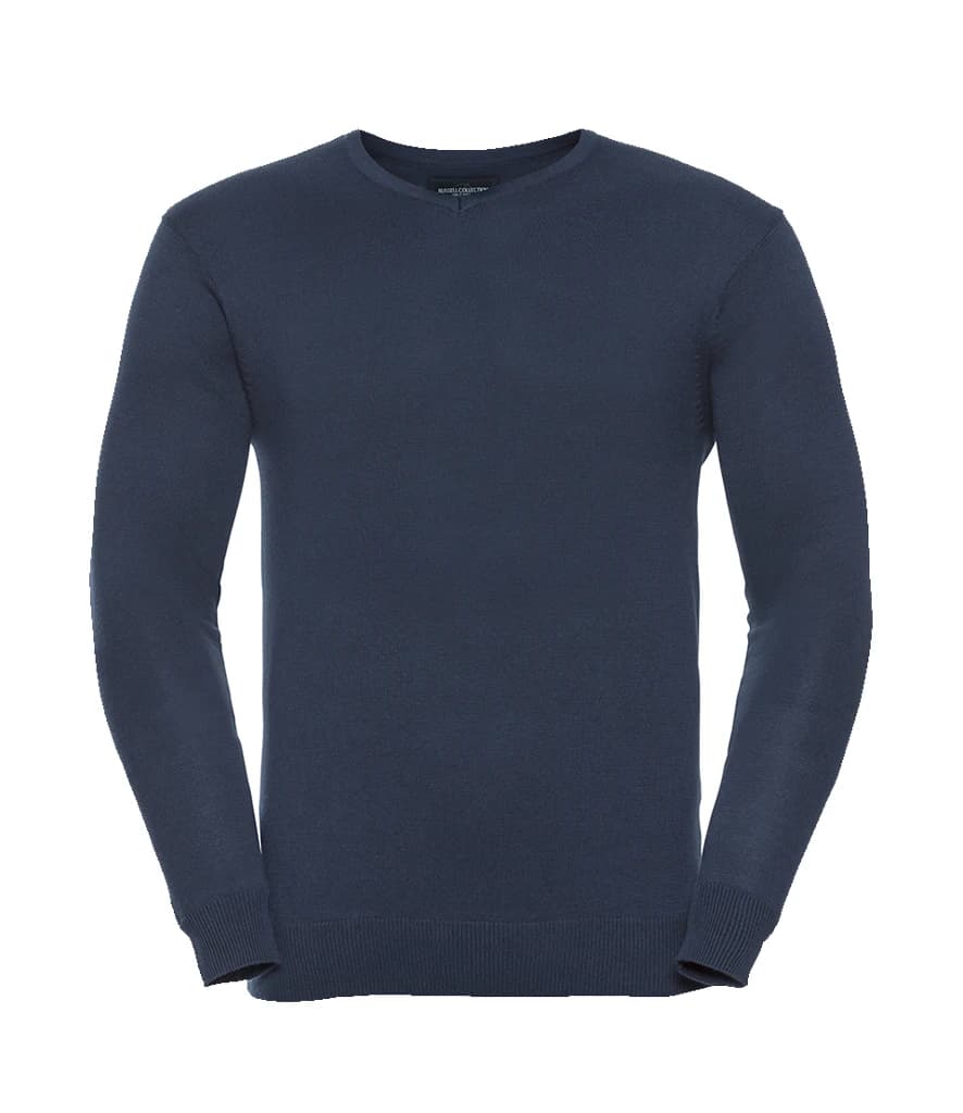 Russell Athletic Collection Cotton Acrylic V Neck Sweater — front