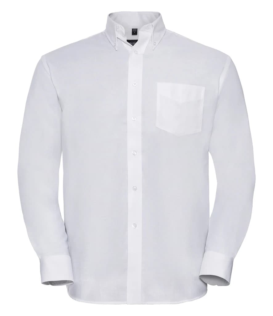 Russell Athletic Collection Long Sleeve Easy Care Oxford Shirt — front