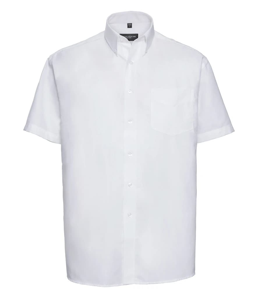 Russell Athletic Collection Short Sleeve Easy Care Oxford Shirt — front