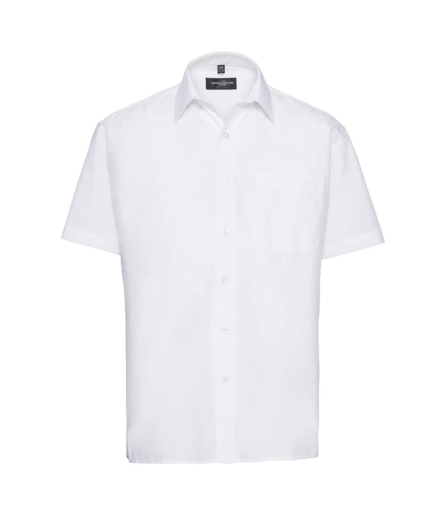 Russell Athletic Collection Short Sleeve Easy Care Poplin Shirt — front