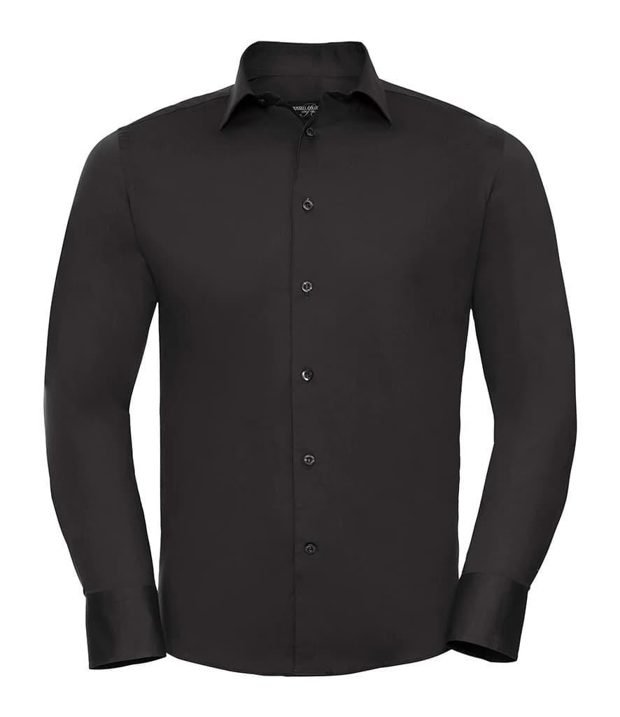 Russell Athletic Collection Long Sleeve Easy Care Fitted Shirt — front
