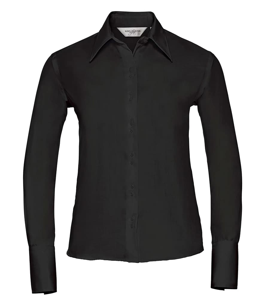 Russell Athletic Collection Ladies Long Sleeve Ultimate Non-Iron Shirt — front