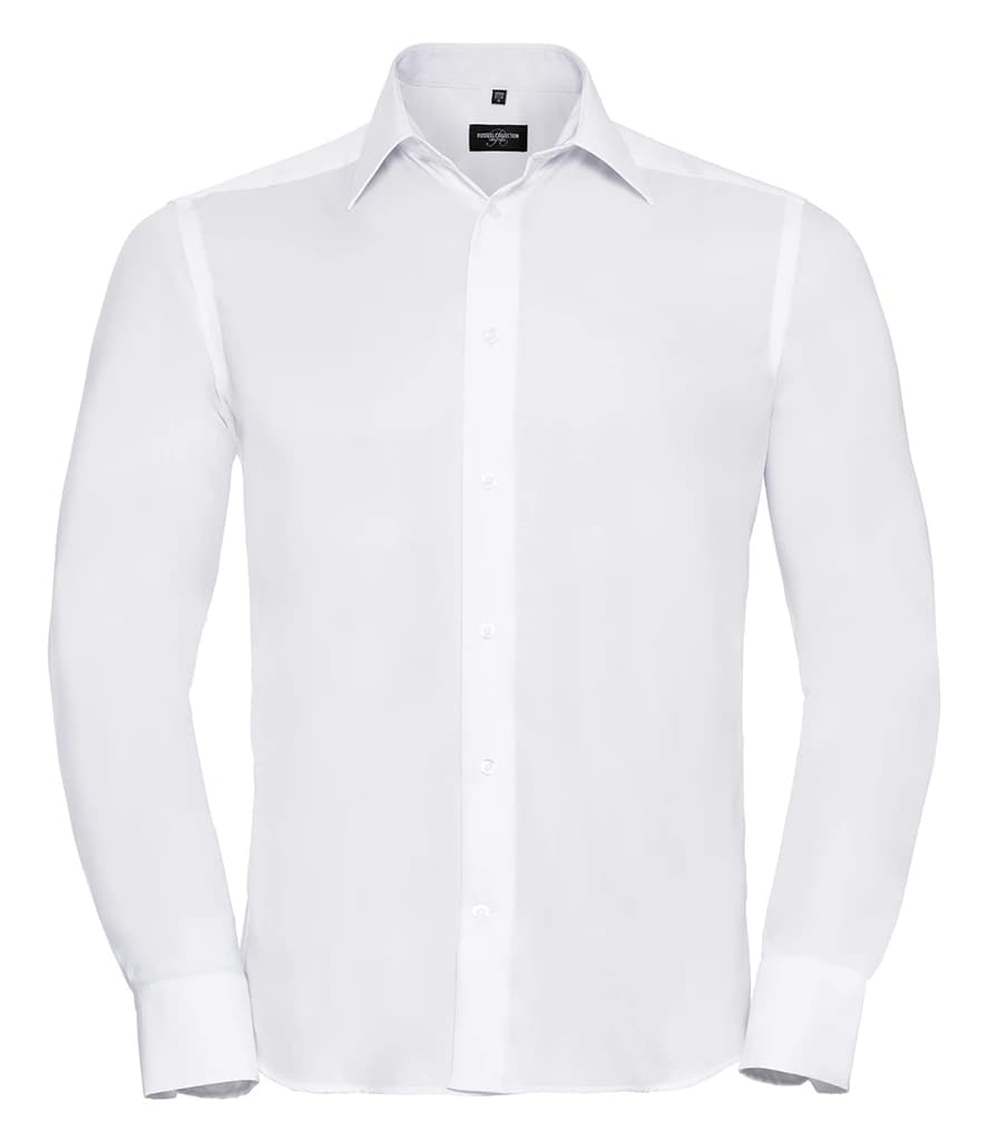 Russell Athletic Collection Long Sleeve Tailored Ultimate Non-Iron Shirt — front