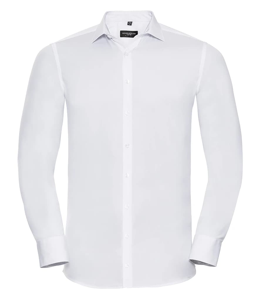 Russell Athletic Collection Long Sleeve Ultimate Stretch Shirt — front