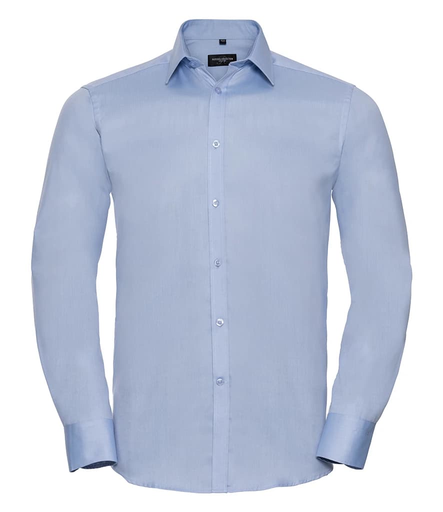 Russell Athletic Collection Long Sleeve Herringbone Shirt — front