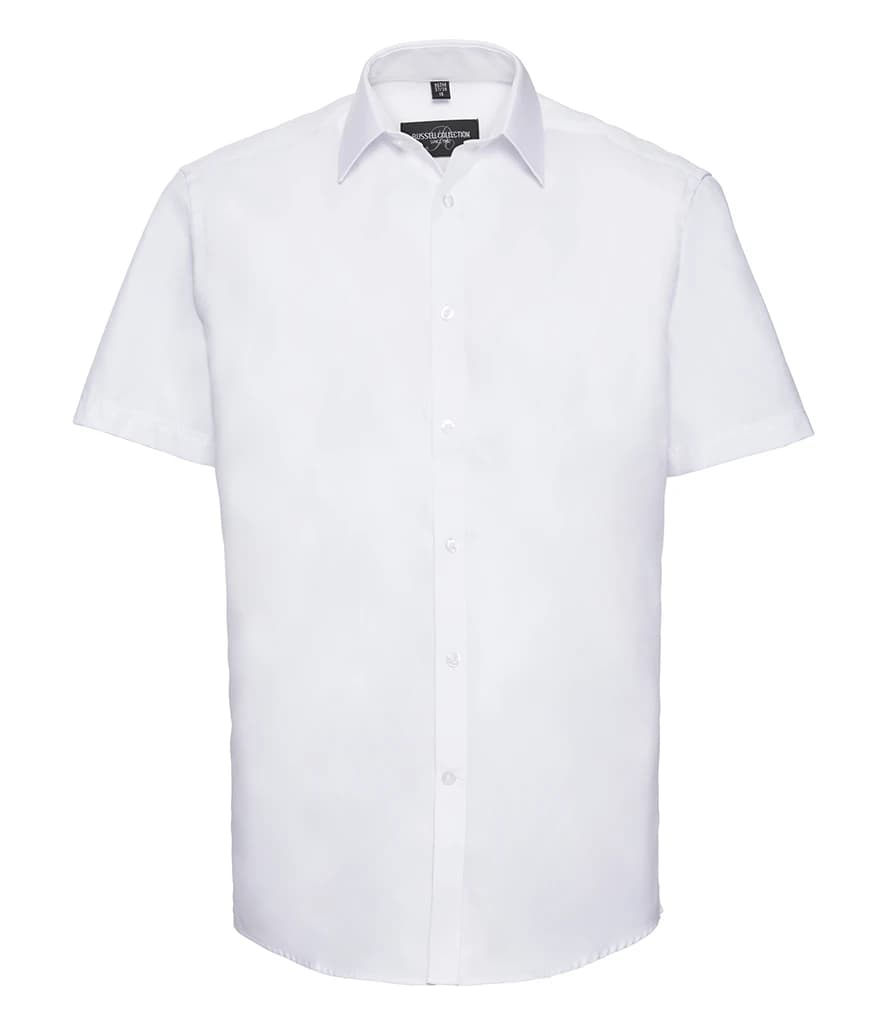 Russell Athletic Collection Short Sleeve Herringbone Shirt — front